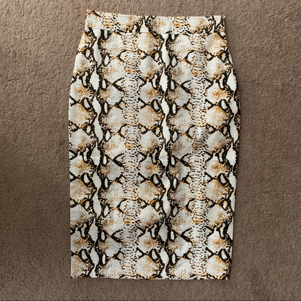 Shein Snake Skin Pencil Skirt